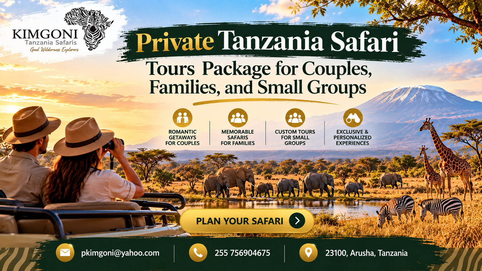 private Tanzania safari tours