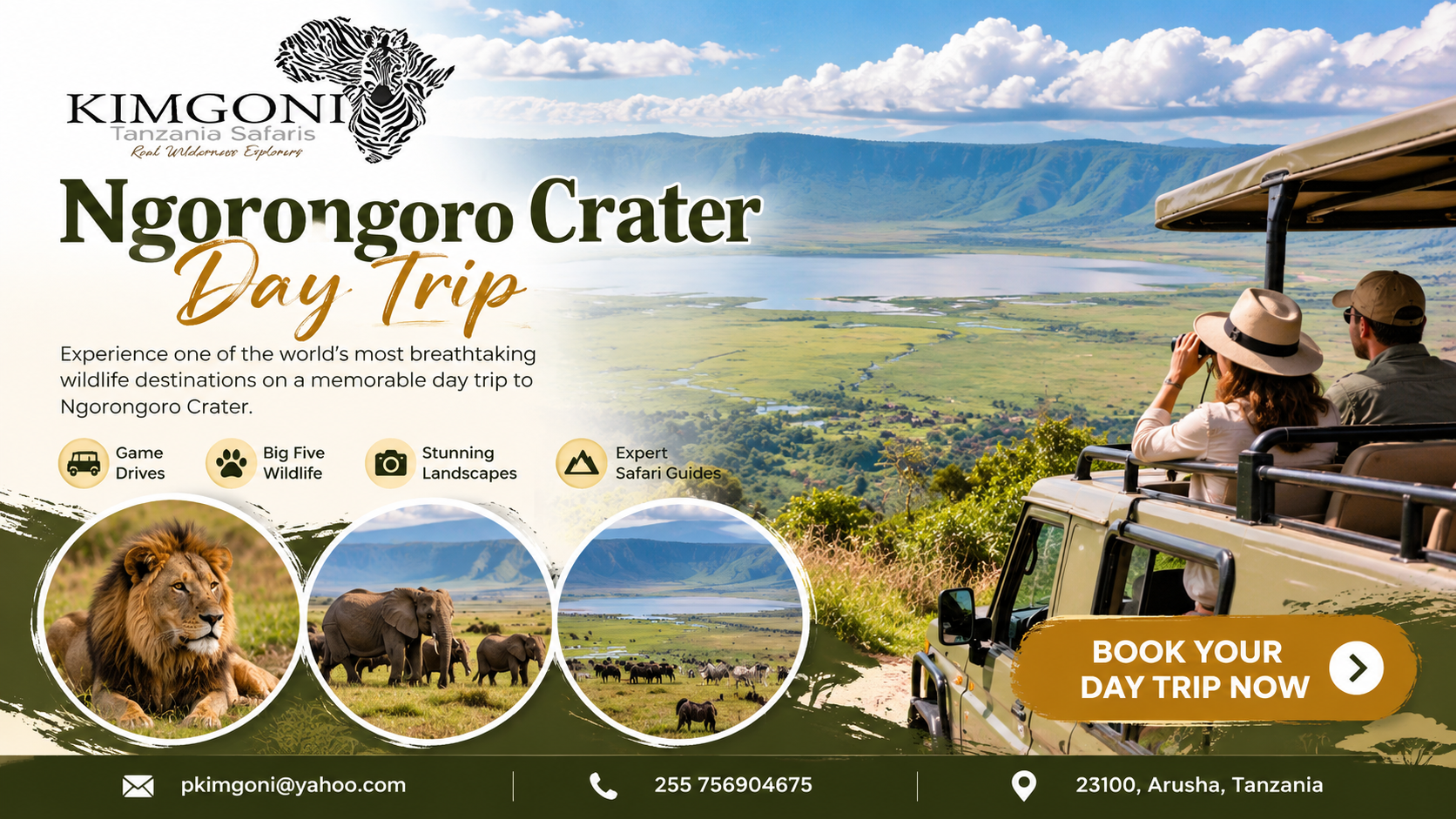 Ngorongoro Crater Day Trip